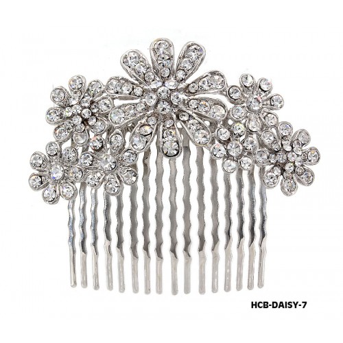 Hair Comb – Bridal Hair Combs & Clips w/ Austrian Crystal Stones  Daisy - HCB-DAISY-7